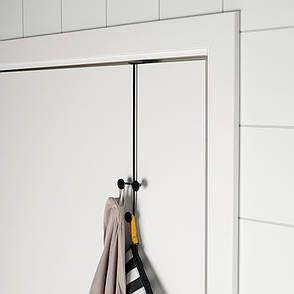 Вішак дверний IKEA PLUGGLAND чорний 505.189.10, фото 3