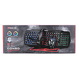 Ігровий дротовий комплект 4-в-1 клавіатура миша навушники килимок XTRIKE ME CM-406, фото 7
