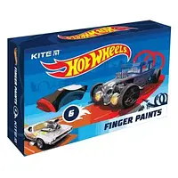 Фарби пальчикові "Kite" /HW22-064/ 6 кол., 35мл "Hot Wheels"