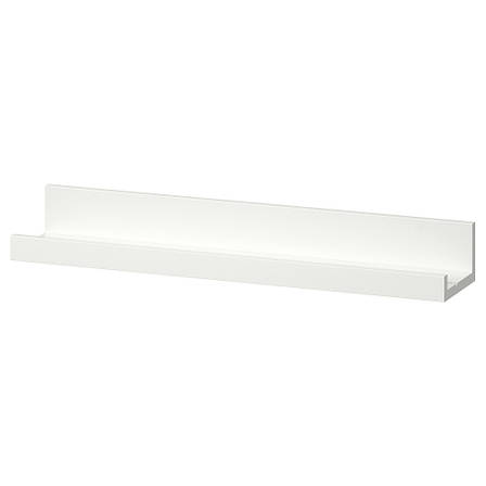 Поличка для картин IKEA MOSSLANDA 55 см біла 402.917.66, фото 1
