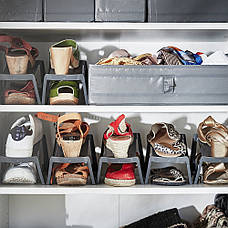 Модуль для зберігання взуття, сірий, 14х14х24 см, IKEA, MURVEL, 204.348.32, фото 3