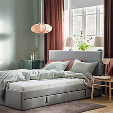 Матрац із пінополіуретану IKEA ASVANG жорсткий білий 80х200 см. 204.813.81, фото 5