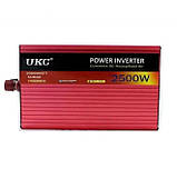 Перетворювач постійного струму 2500W інвертор AC/DC 12/220 В USB UKC -AR-2500M., фото 4
