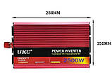 Перетворювач постійного струму 2500W інвертор AC/DC 12/220 В USB UKC -AR-2500M., фото 5