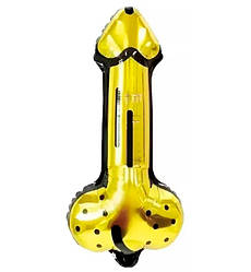 Повітряна кулька "Golden penis", розмір 51*27 см