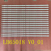 LED підсвітка TV LB65018 V0_01 EX-65T27E02-3D772-0-F-67M 16шт.