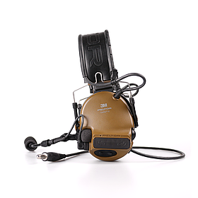 Навушники активні 3M PELTOR ComTac VI NIB Single Comm Headband MT20H682FB-47N CY Coyote (без PTT кнопки)