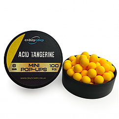 Бойли Pop-up CrazyCarp Acid Tangerine (кислий мандарин) 6 мм