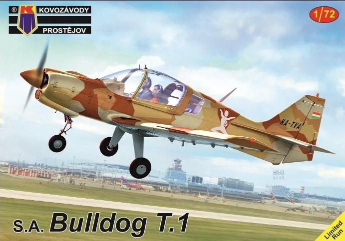 Пластикова модель 1/72 Kovozavody Prostejov 0399 британський навчальний літакS.A. Bulldog T.1