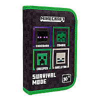 Шкільний пенал твердий YES одинарний HP-03 Minecraft Beasts