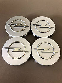 Ковпачки заглушки для дисків Opel 64mm SIlver