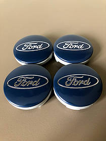 Ковпачки Заглушки На Диски Ford Форд 54mm Сині