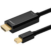 Кабель UGREEN MD101 Mini DisplayPort to HDMI 1.5 м Чёрный (20848)
