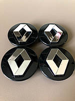 Колпачки для дисков Renault 60mm черные