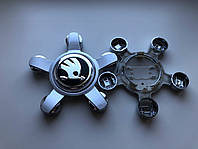 Колпачки заглушки с логотипом Skoda для дисков от Audi, 8R0601165, 8R0 601 165