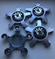 Колпачки заглушки с логотипом Skoda Шкода для дисков от Audi, 4F0601165N, 4F0 601 165 N