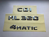 Шильдик Надпись Багажника Mercedes Benz ML320 CDI 4matic, W163, W164, W166, ML320, CDI, 4matic, ML320 CDI