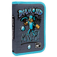 Шкільний пенал твердий YES одинарний HP-02 Minecraft