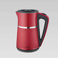 Електрочайник Maestro MR-030-RED, 1.7 л, 2200 Вт, з подвійними стінками