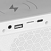 LED світильник з бездротовою зарядкою для телефону, Білий / Bluetooth колонка з підсвічуванням RGB, фото 3