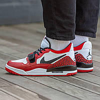 Мужские кроссовки Air Jordan Legacy 312 Low White Gym Red CD9054-116