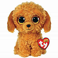 Детская игрушка мягконабивная TY Beanie Boos 36377 Золотая собака "NOODLES" 15 см