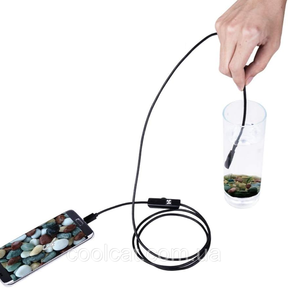 Камера эндоскоп с USB на 2,2м, Android and PC Endoscope / Эндоскоп для смартфона / Камера для починки авто - фото 6 - id-p1907279210