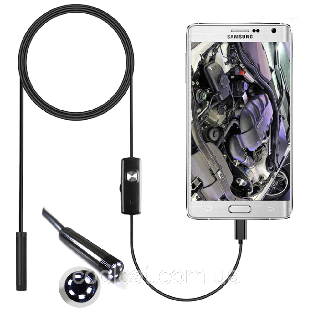Камера эндоскоп с USB на 2,2м, Android and PC Endoscope / Эндоскоп для смартфона / Камера для починки авто - фото 4 - id-p1907279210