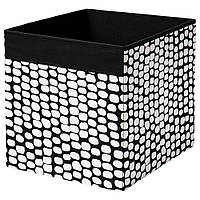 Коробка IKEA DRÖNA черный белый 33x38x33 см 004.680.88