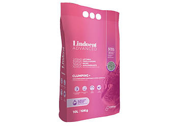 Lindocat (Ліндокет) Advanced Clumping+Baby Powder-Бентонітовий наповнювач з ароматом дитячої присипки 10 л
