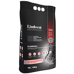 Lindocat (Ліндокет) Advanced Clumping + Active Carbon - Бентонітовий наповнювач для котячого туалету 10 л
