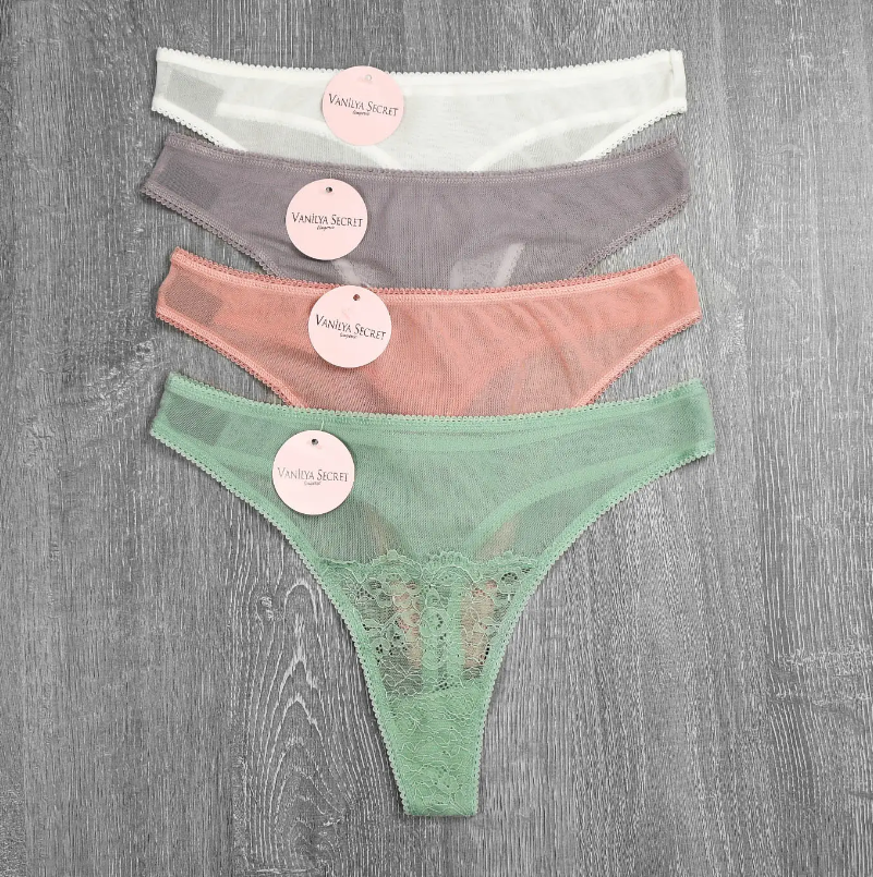 Трусики-стрінги з м'якої сітки STD (44/46) Vanilya Secret, фото 1
