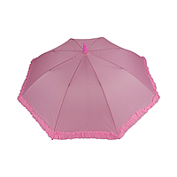 Зонтик детский со свистком светло-розовый полуавтомат 90 см 8 спиц CLN-043