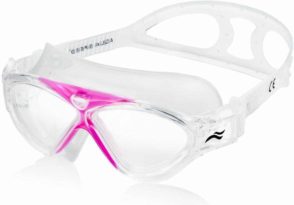 Окуляри для плавання Aqua Speed ZEFIR 5871 прозорий, рожевий дит OSFM