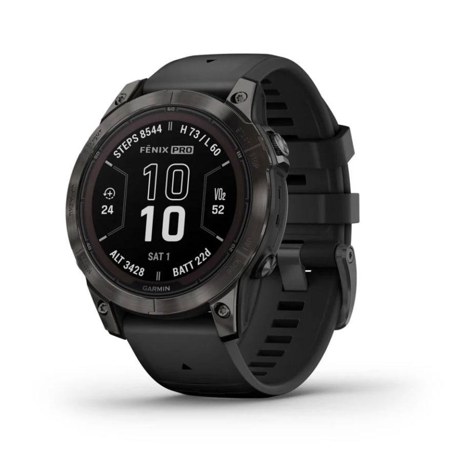 Garmin Fenix 7 Pro Sapphire Solar Carbon G. DLC Tit. with Black Band 010-02777-10/11 Розумний годинник, фото 1
