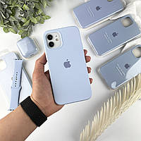 Силиконовый чехол на Айфон 12 / 12 Про с закрытым низом | Case for iPhone 12 / 12 Pro Lilac (5)