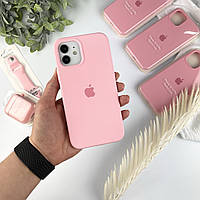 Силиконовый чехол на Айфон 12 / 12 Про с закрытым низом | Case for iPhone 12 / 12 Pro Pink (6)