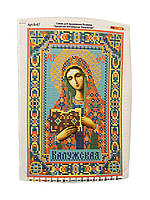 Набор для вышивки чешским бисером Ришелье А-4 (16*25 см) Икона 67 Богородица Калужская