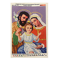 Набор для вышивки чешским бисером Ришелье А-4 (16*25 см) Икона АН 176 Святое Семейство
