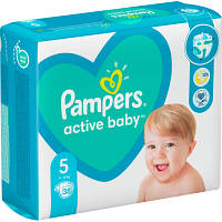 Памперси Pampers Active Baby 5, вага 11-16 кг, 38 шт., підгузники памперс актив бейбі (8006540207796) KM