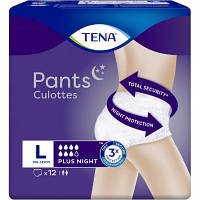 Памперси труси нічні для дорослих Tena Pants Plus Night, розмір Large, 12 шт., підгузники (7322540839920) KM