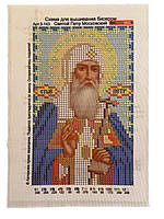 Набор для вышивки чешским бисером Ришелье А-5 (11х17 см) Икона 143 Святой Петр Московский (790732)