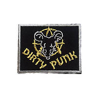 Нашивка на одежду (термо) Dirty Punk 75*60 мм Черный