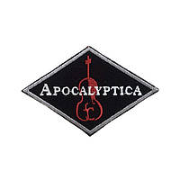 Нашивка на одежду (термо) Apocalyptica 105*70 мм Черный