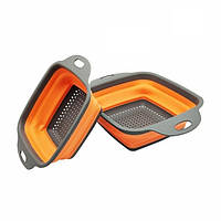 Складаний силіконовий друшляк з ручками CHI 24,5х18,5 см (200223)