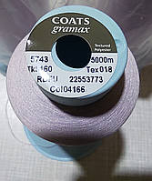 Нитки текстурированные Coats gramax 160/5000м col 04166 нежно сиреневый