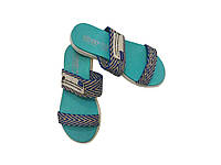 Шлепанцы женские летние текстиль голубой 004 р.40 ТМ Yaprak shoes FG