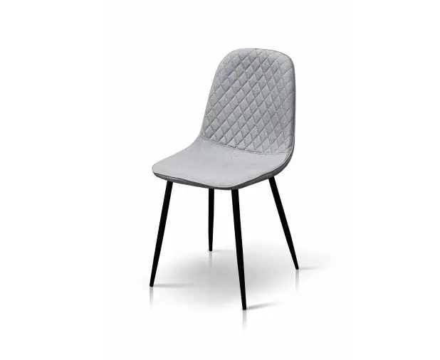 Стілець м'який Марс (сірий/чорний), фото 1