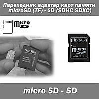 Перехідник адаптер карт пам'яті microSD (TF) SD (SDHC SDXC