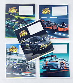 Зошит 12 аркушів Коса лінія Crazy riders 3258(12кл) Школярик